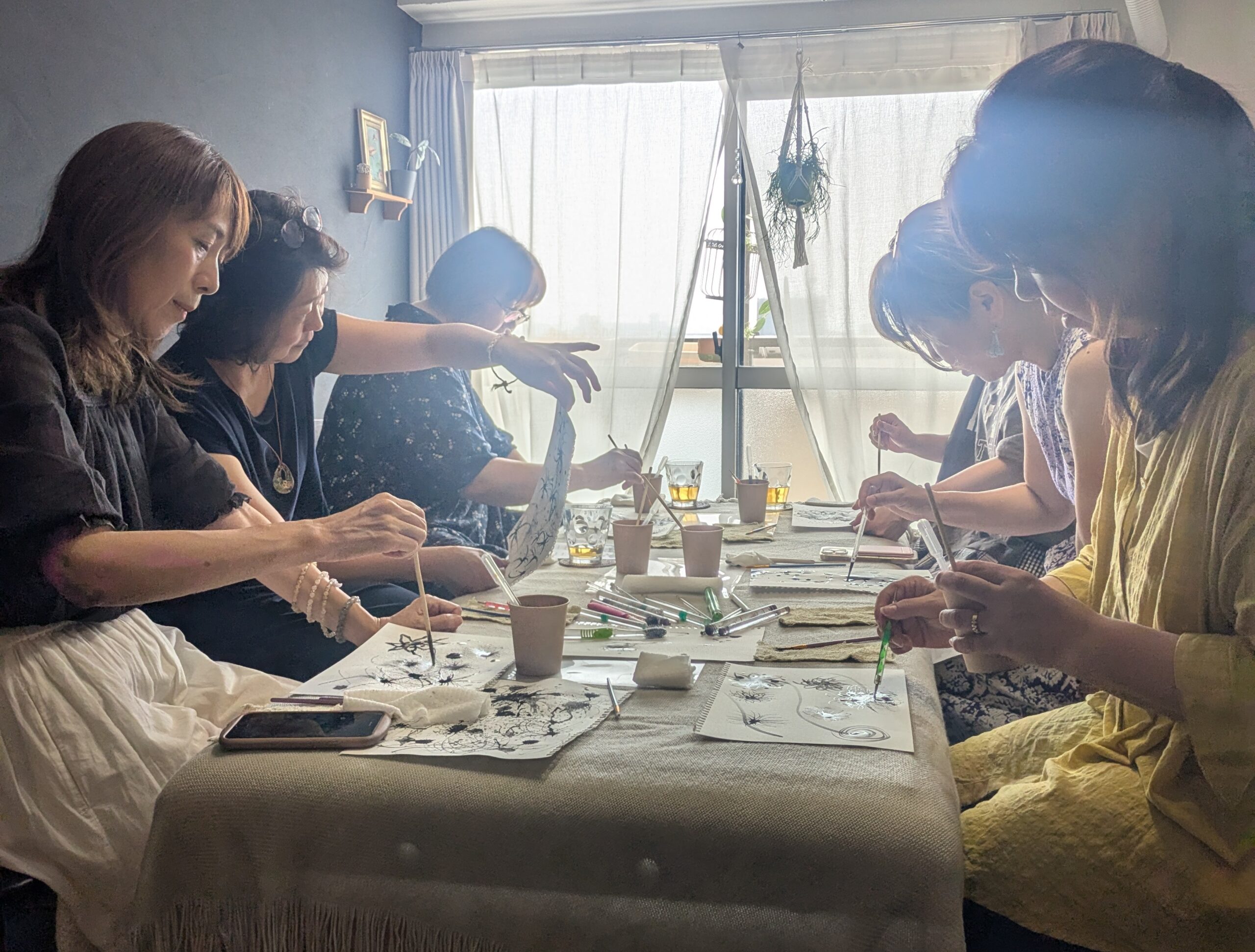 『麻炭曼荼羅アート・エネルギーアート』ワークショップ